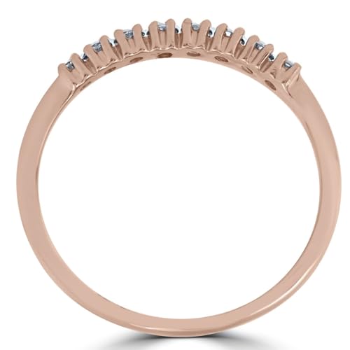 P3 POMPEII3 Pompeii Diamond Wedding Ring 14K Rose Gold - Size 10