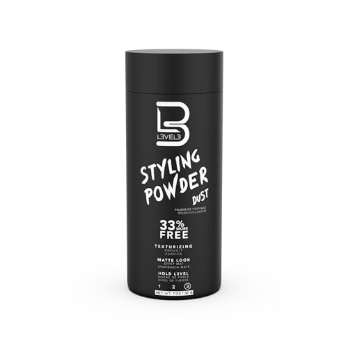L3 Level 3 Hair Texture Powder for Men, Volume, Natural Look, 30 g