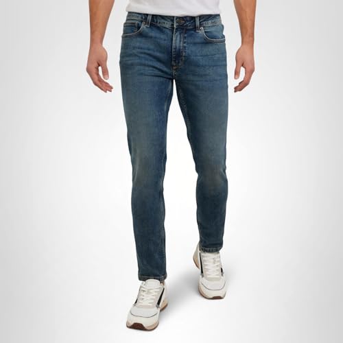 DKNY Mercer Men's Skinny Jeans - Premium Stretch Denim Pants with Classic 5 Pocket Design | Skinny Fit Stretch Jeans for Men