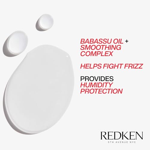 Redken Frizz Dismiss Instant Deflate Oil Serum – For Frizzy Hair, 4.2 Fl Oz