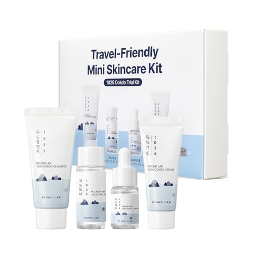 ROUND LAB 1025 Dokdo Hydrating Mini Kit 4-Step Skincare Set