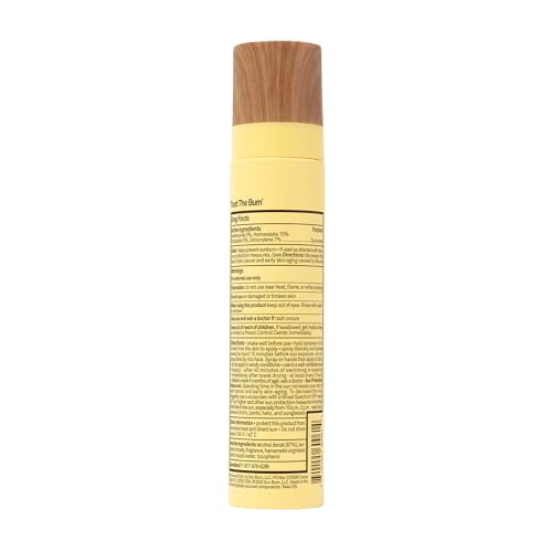 Sun Bum Original SPF 45 Sunscreen Mist - Broad Spectrum Moisturizing Facial Sunscreen Spray with Vitamin E - Hawaii 104 Act Compliant (Made without Octinoxate & Oxybenzone) - Travel Size - 3.4 oz