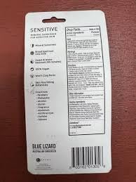 Blue Lizard Spf#50+ Sensitive Stick Australian Sunscreen 0.5 Ounce (Pack of 3)