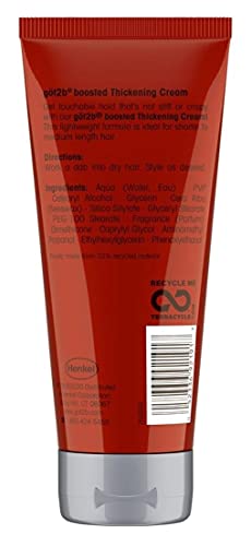 Got 2B Boosted Hair Thickening Cream for Fuller Styles, Medium Shine, Medium Hold, 6 Ounce - 2 Pack