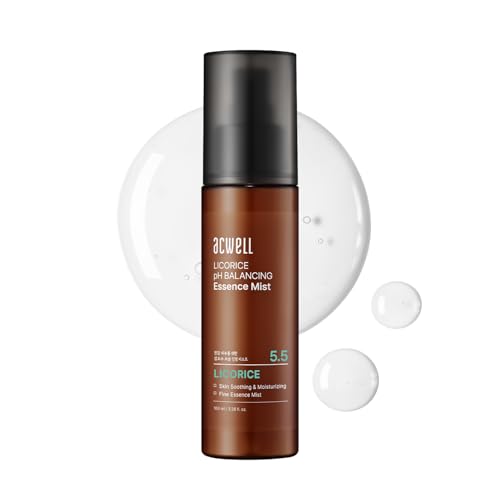 ACWELL Licorice pH Balancing Essence Hydrating Face Mist – Ultra-Fine Facial Spray, Triple Hyaluronic Acid & Panthenol, Soothing & Barrier Repair for Sensitive Skin, 3.38 fl oz