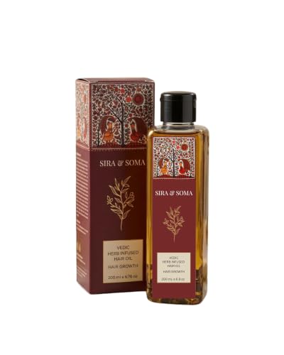 Herbal Herb Infused Hair Oil | EXTRA STRENGTH | Hair Growth, Anti-Hairfall | Boosted with Amla, Curry Leaves, Fenugreek, and Rosemary | Coconut, Jojoba, and Almond Oil | All Hair Types (6.76 oz)