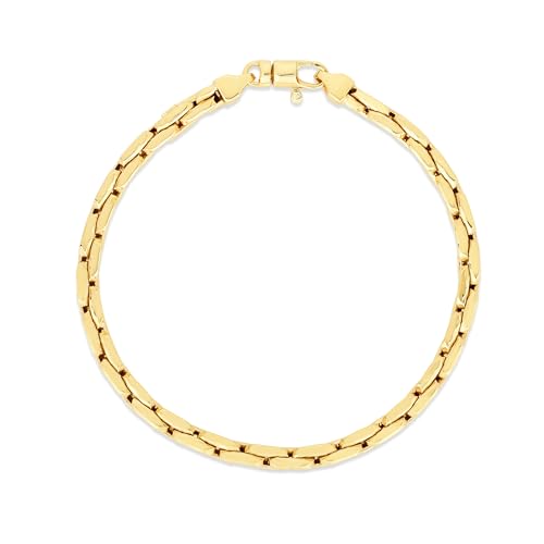 Floreo 14k Yellow Gold 4.5mm Chunky Cable Link Bracelet, 7.5 Inch