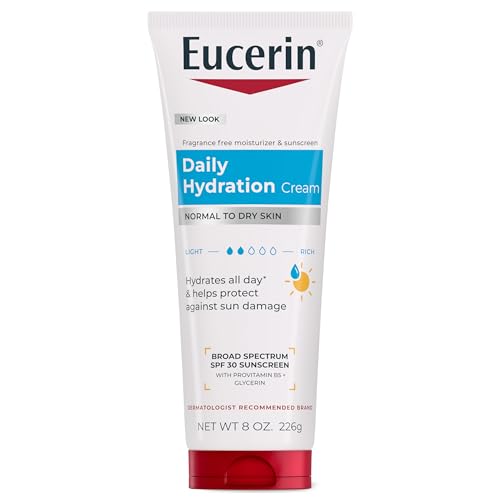 Eucerin Daily Hydration Cream, Broad Spectrum SPF 30, 8 OZ