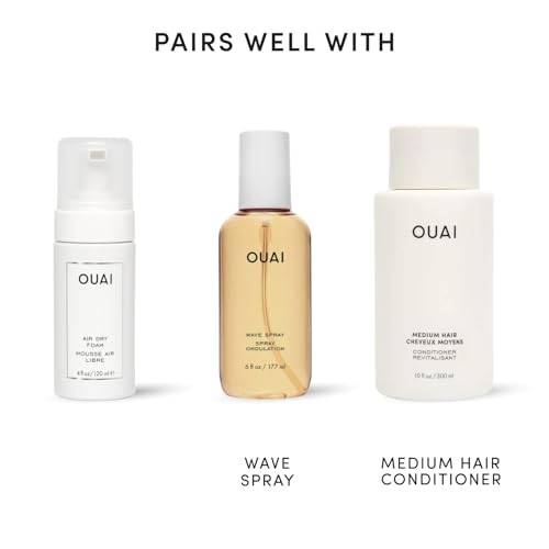 OUAI Air Dry Foam - Hair Mousse for Curly Hair & Beach Waves (4 oz)