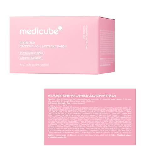 medicube Eye Patch PDRN Caffeine Collagen - Firming Gel Patches, 30 Pairs