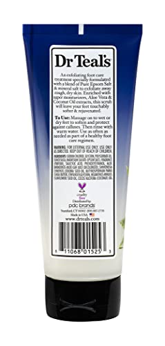 Dr. Teal's Gentle Exfoliant Foot Scrub With Epsom Salt 6 Ounce