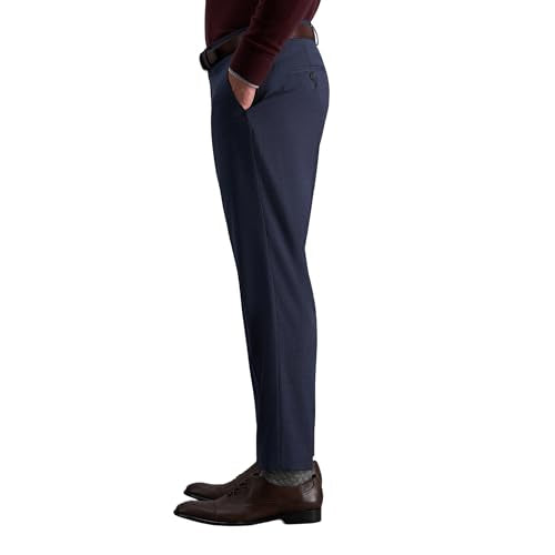 Haggar Men's JMH Straight Fit Dress Pant - Ink 38x29