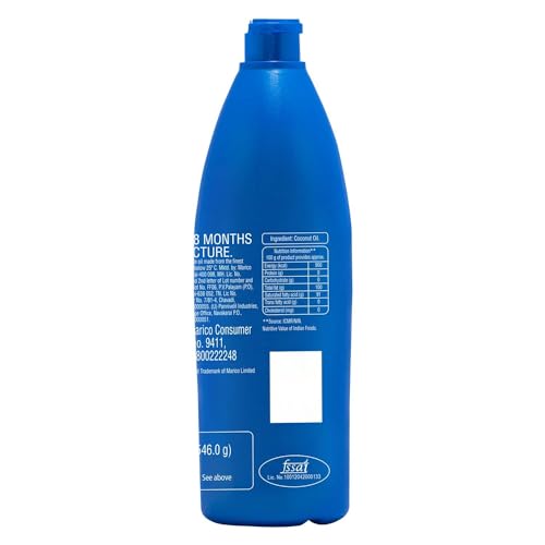 Parachute 100% Pure and Natural Unrefined Coconut Oil | No Chemicals & Added Preservatives | 18.8 fl oz