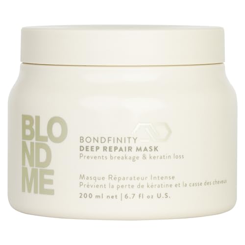 BlondMe Bondfinity Deep Repair Mask for Blonde Hair | Intensive Hair Treatment | Strengthens, Repairs, & Prevents Breakage | For Blonde, Lightened, & Grey Hair