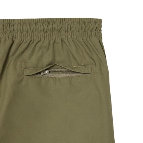 Lacoste Men's Relaxed Fit Poplin Shorts, Khaki, Large