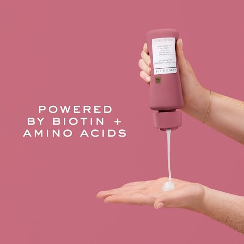 Kristin Ess Biotin Shampoo - Sulfate Free + Color Safe - Promotes Healthy Hair Growth, Strengthens + Nourishes Dry Damaged Hair - Anti-Breakage Fortifying Biotin Repair Shampoo for Volume - Vegan
