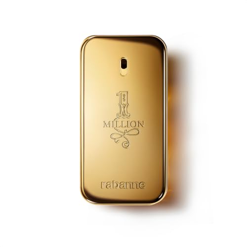 Rabanne 1 Million Eau de Toilette - Long Lasting Designer Fragrance for Men with Mandarin, Cinnamon & Amber - Luxury Men's Perfume Spray, 1.7 oz