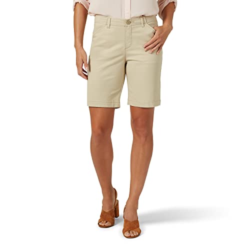 Lee Women's Legendary 9" Chino Bermuda Short Safari 10