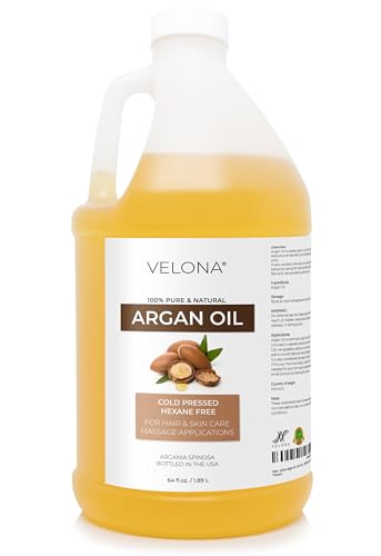 velona Argan Oil - 64 fl oz, Cold Pressed, Unrefined, with Pump