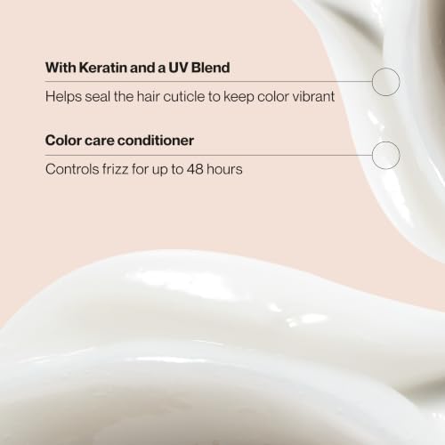 Suave Keratin Infusion Color Care Conditioner for Color-Treated Hair, Anti Fade + 48HR Frizz Control, Smooths & Boosts Shine, 28 FL OZ Pump, 4 Count