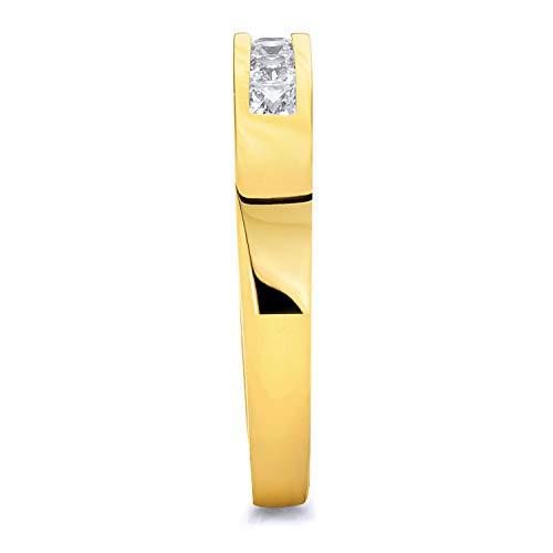 14k Yellow Gold SOLID Men's Wedding Band - Size 11.5