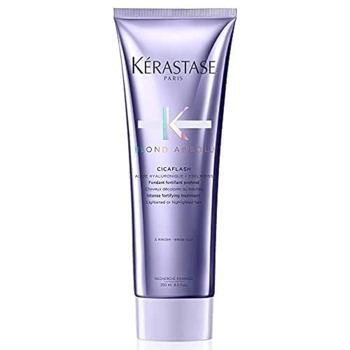 Kerastase Blond Absolu Cicaflash Hydrating Conditioner - Hair Repair For Bleached & Damaged Hair, Strengthens & Nourishes, With Hyaluronic Acid, Protects Against Breakage