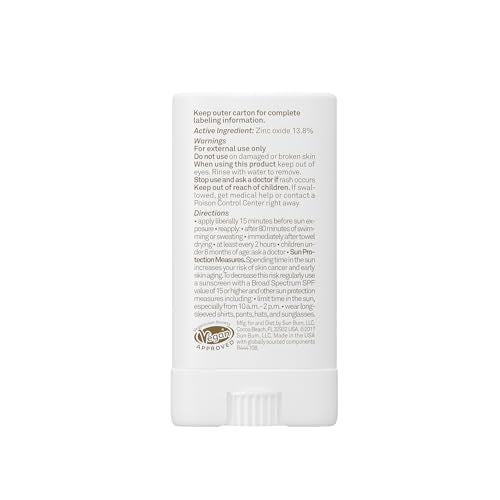 Sun Bum Mineral SPF 50 Face Stick Sunscreen - Travel Size, 0.45 oz