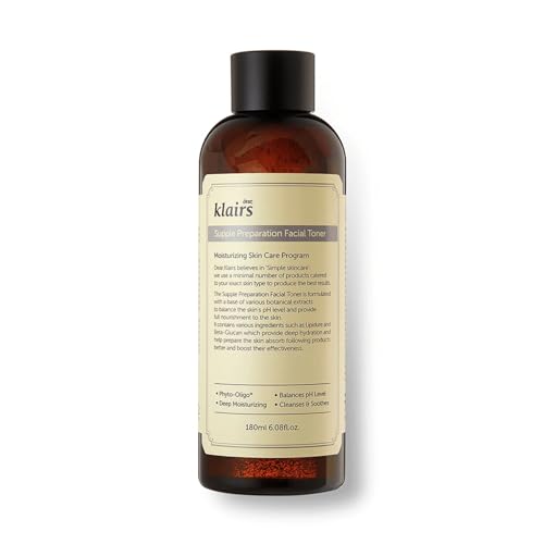 DearKlairs Supple Preparation Facial Toner Korean Hydrating, 6.08 Fl Oz