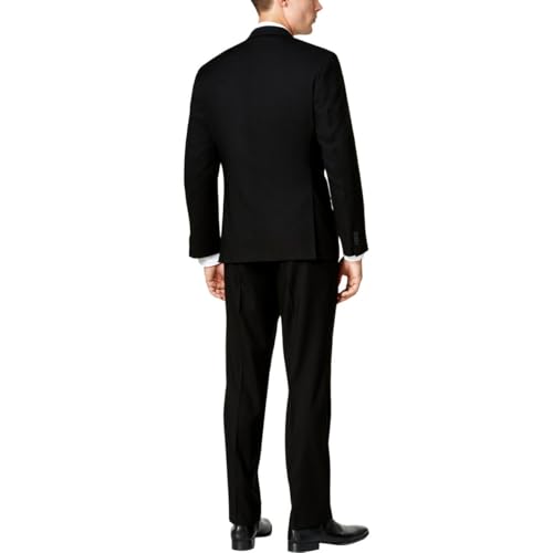 Kenneth Cole Reaction Men's Performance Fabric Slim Fit Suit, Black, 38S