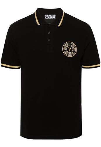 VERSACE JEANS COUTURE Men Polo Shirts Black XL