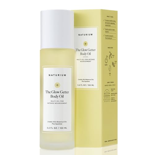 Naturium The Glow Getter Body Oil, Botanical Blend with Squalane, 3.4 oz