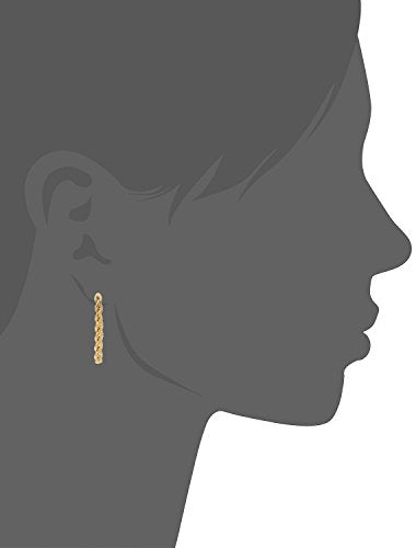 Womens Drop - 10K Gold Rope Dangle Earrings