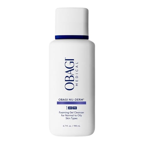Obagi Nu-Derm Foaming Gel for Face- Hydrating Cleanser With Aloe Vera- Foaming Facial Cleanser for a Vibrant Complexion- Lightweight Purifying Face Cleanser- Skincare Product for Smooth Skin- Deep-Cleansing Formula for Normal to Oily Skin- 6.7fl oz