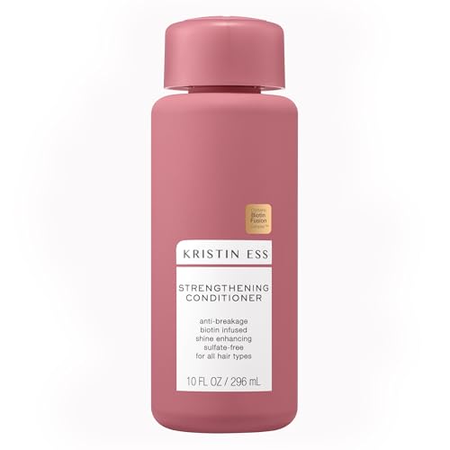 Kristin Ess Biotin Deep Conditioner - Promotes Healthy Hair Growth - Strengthen + Repair Dry Damaged Hair - Prevent Hair Breakage with Fortifying Amino Acids - Vegan, Sulfate Free, Color Safe 10oz