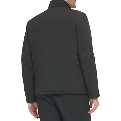 Calvin Klein Men's Shepra Lined Soft Shell Jacket, Black, Medium