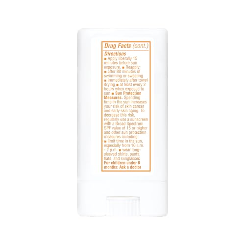 Thinkbaby Mineral Sunscreen Stick SPF 30, 0.64 Oz, Vegan & Water Resistant