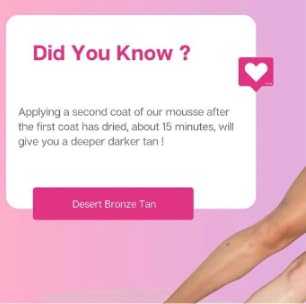 Desert Bronze Golden Self Tanner Foam,Streak-Free Sunless Tanning Mousse, Vegan, 6.7 oz Bottle