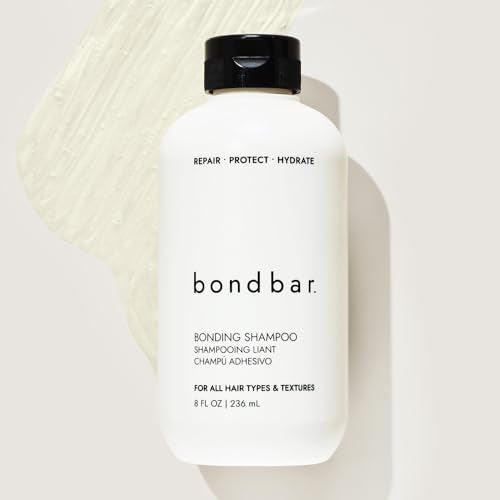 Bondbar Repairing Shampoo, Protects, Strengthens & Hydrates All Hair Types & Textures, Prevents Flyaways & Frizz, Adds Moisture & Shine, Vegan, CrueltyFree, 8 Fl. Oz.