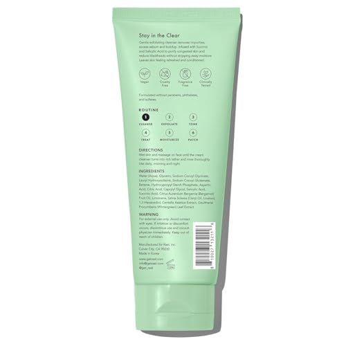 Rael Miracle Clear Facial Cleanser Face Wash (Exfoliating Cleanser, 5.1 oz)
