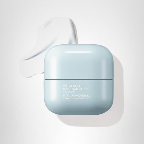 LANEIGE Water Bank Blue Hyaluronic Eye Cream: Hydrating Eye Treatment with Niacinamide & Caffeine to Illuminate, Nourish, & Reduce Puffiness