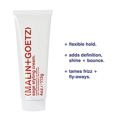 MALIN+GOETZ Sage Styling Cream, Flexible Hold Styling, All Hair Types, 4 fl oz