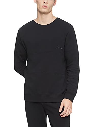 Calvin Klein Men's Gloss Crewneck Sweatshirt, Black, M