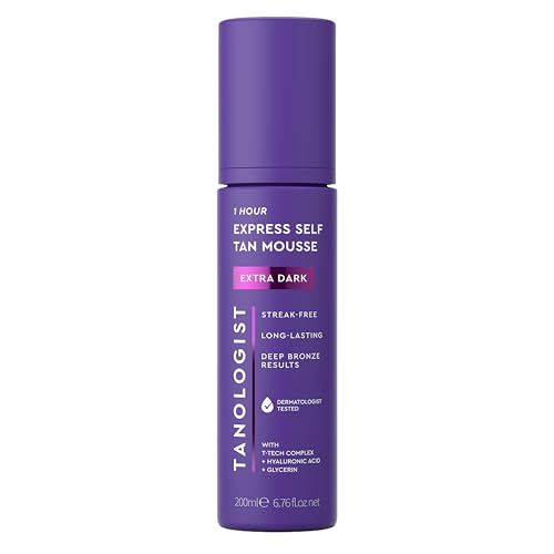 Tanologist Self Tanner Mousse, Extra Dark Self Tan Mousse, 6.76 Fl Oz