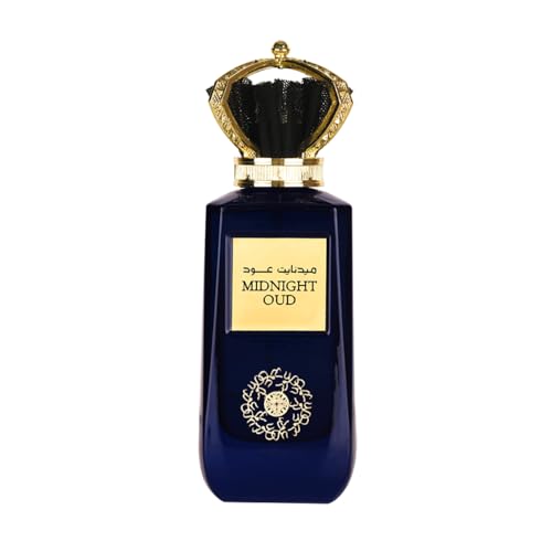 Ard Al Zaafaran Midnight Oud Eau De Parfum Spray for Unisex, 3.4 Ounce