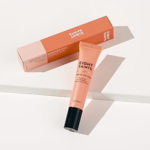 Eight Saints Wonder-fill Plumping Eye Cream, Anti Aging Eye Cream to Reduce Wrinkles, Fine Lines, & Under Eye Bags, Dark Circles Treatment, with Niacinamide, Protein Peptides, & Hyaluronic Acid, 0.5oz