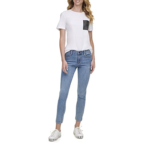 DKNY Women's Basic Essential Jeans, Pure Blue
