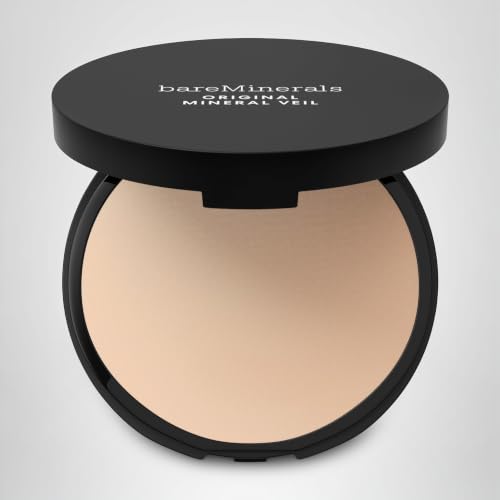 Original Mineral Veil Talc-Free Pressed Setting Powder, Sheer Light, Vegan, Cruelty-Free & Dermatologist-Tested