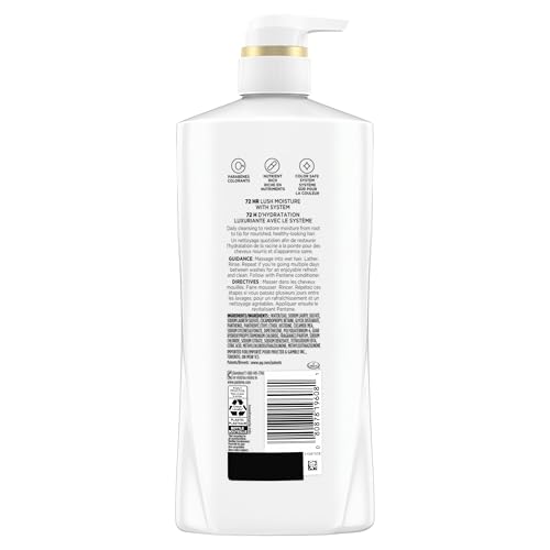 Pantene Shampoo & Conditioner Set, Daily Moisture Renewal - Pro-V Nutrients for Dry, Color-Treated, Straight to Curly Hair, 72-Hour Hydration & Softness, 52.8 Oz Total + Miracle Rescue Shot (0.5 Oz)
