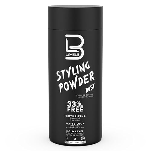 L3 Level 3 Hair Texture Powder for Men, Volume, Natural Look, 30 g