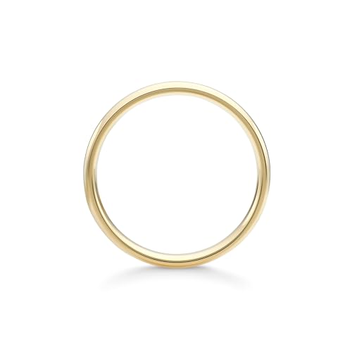 Oxford Ivy Wedding Band Solid 10K Yellow Gold 4mm Comfort Ring, Size 14